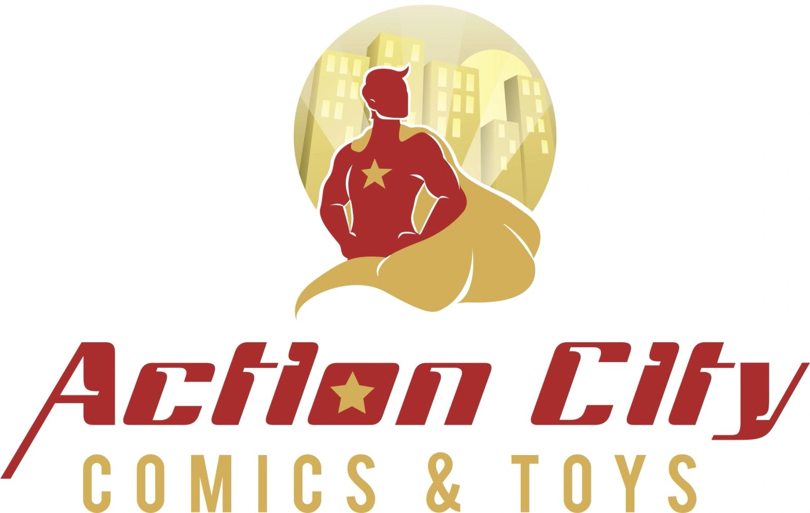 Action City Comics & Toys logo