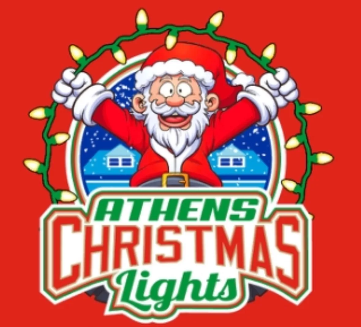Athens Christmas Lights logo