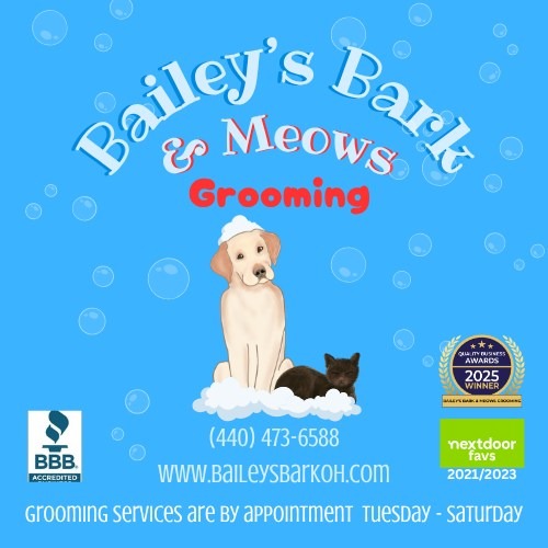 Bailey's Bark & Meows grooming logo