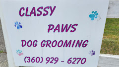 Classy Paws Dog Grooming logo