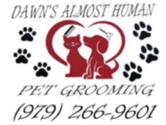 Dawn's Almost Human Pet Grooming logo