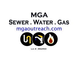 MGA Sewer, Water & Gas Plumbing Contractor 24hr Emergency Services Available 7 Days A Week logo