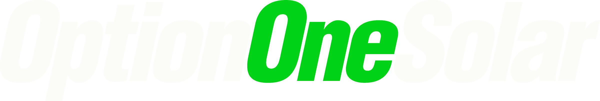 Option One Solar logo
