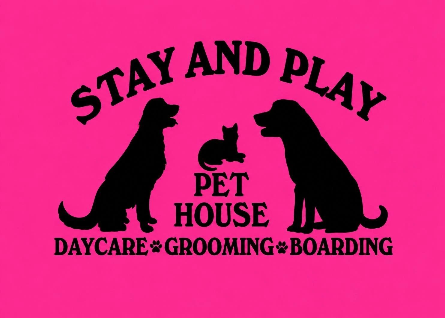 Stay and Play Pet House logo