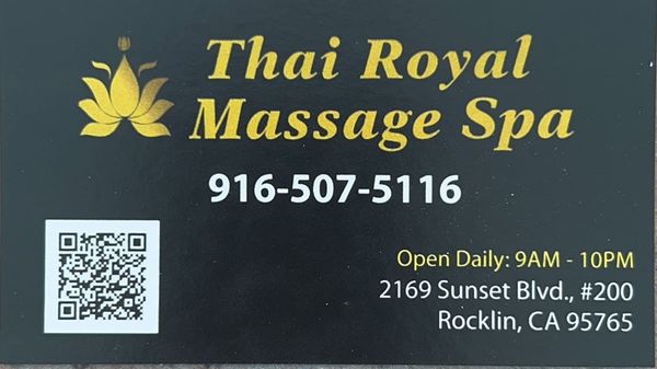 Thai Royal Massage Spa Rocklin logo