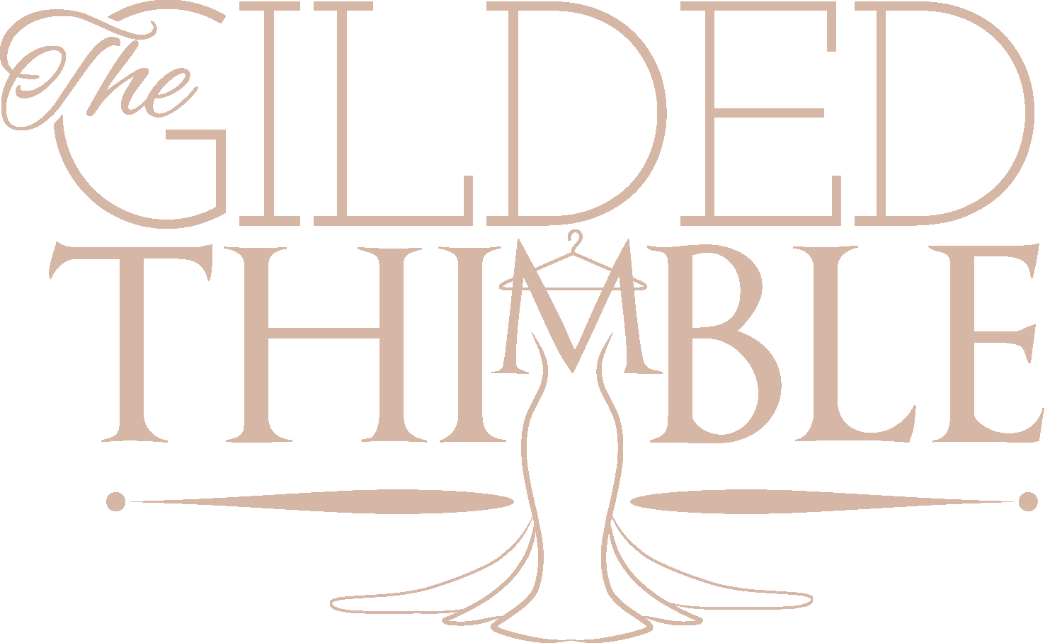 The Gilded Thimble Bridal Alterations logo