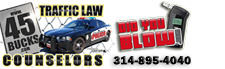 Traffic Law Counselors® 45BUCKS.com® logo