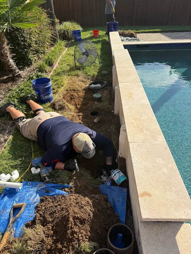 Customer photo of work by Mr. Pool Leak Repair - Dallas, from Chris Lackey's review