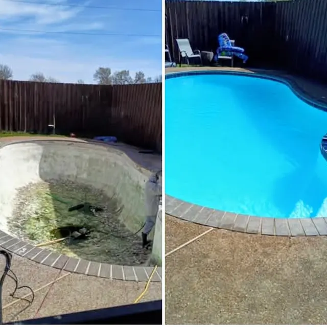 Customer photo of work by DFW Fiberglass Pool Renovations, from Annette Macias's review