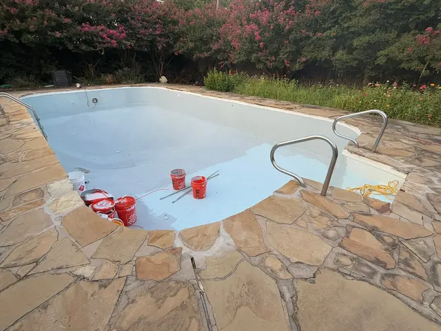 Customer photo of work by DFW Fiberglass Pool Renovations, from Susan Hamilton's review