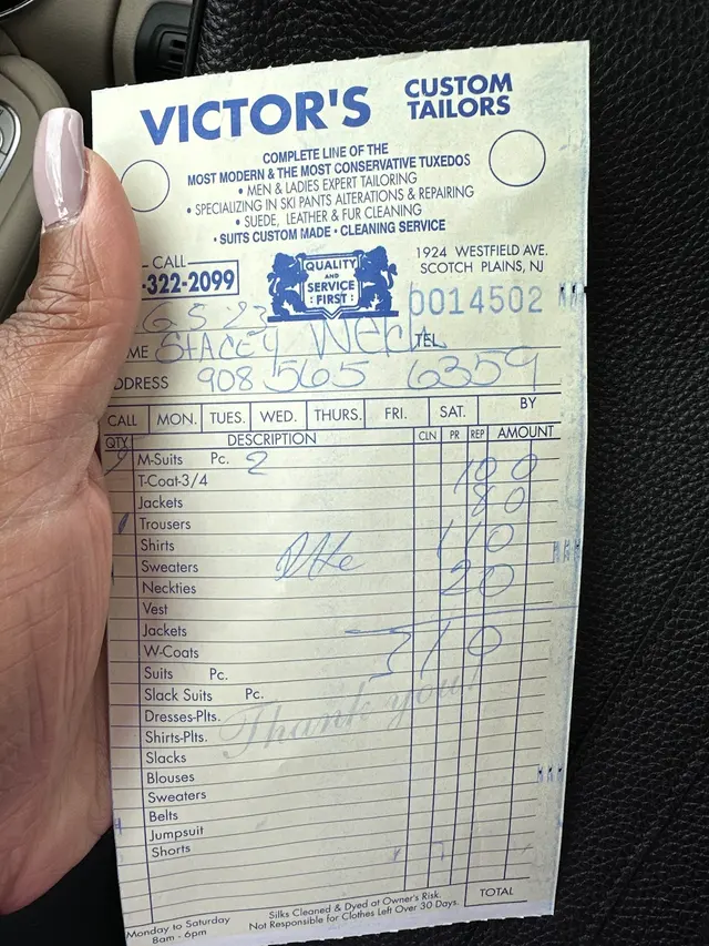 Victor's Custom Tailors — customer photo 9