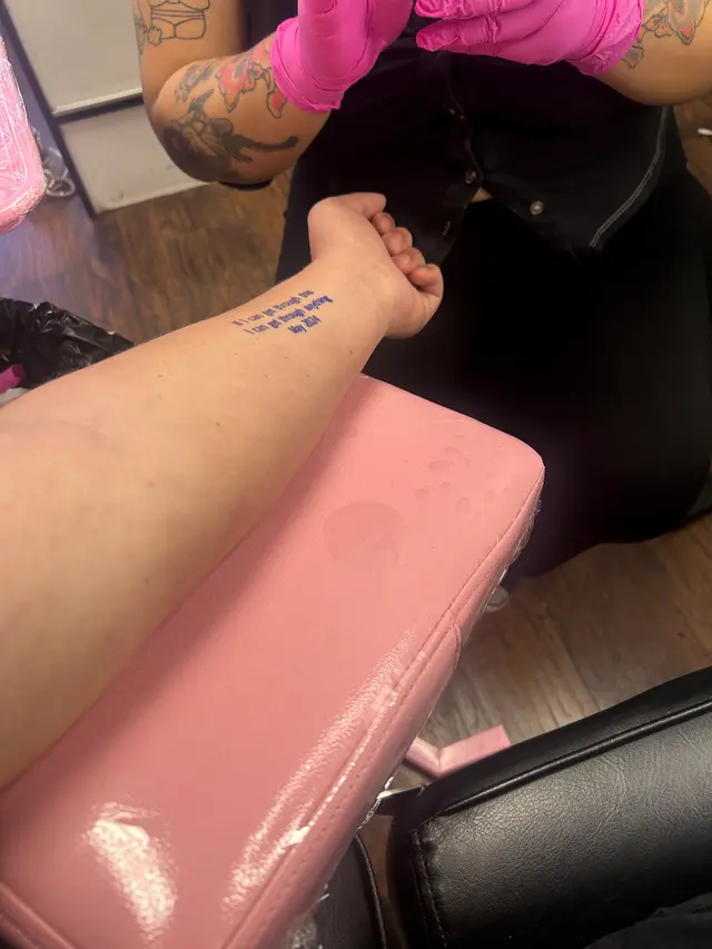 Customer photo of work by Upper Class Ink, from Nathan's review
