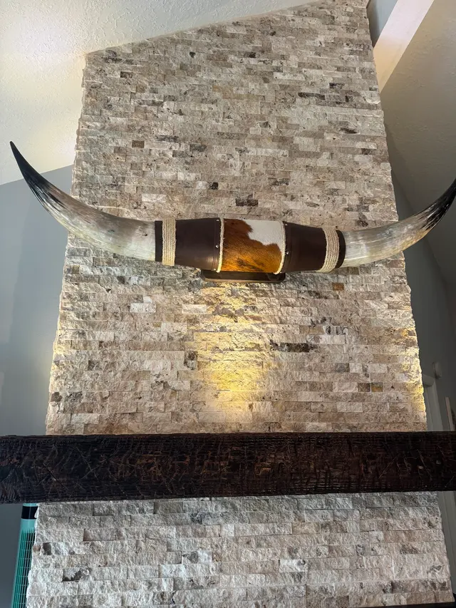 Empire Flame fireplace and mantel — customer photo 6