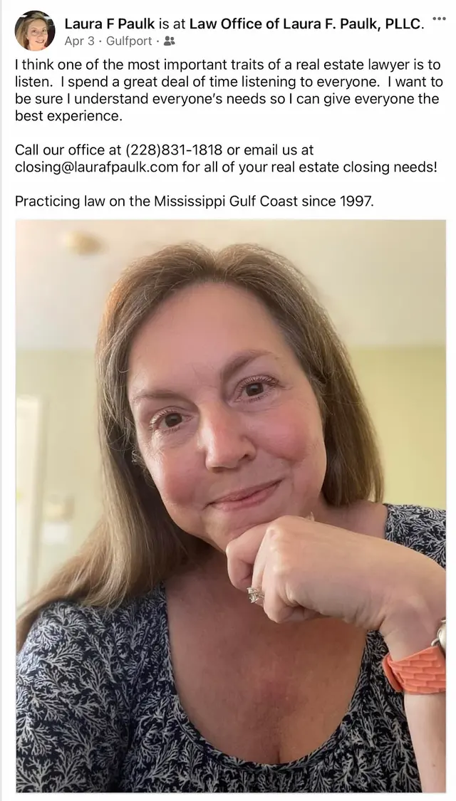 Law Office of Laura F. Paulk, PLLC - REAL ESTATE LAW and South Mississippi Title, LLC — photo from the business 10