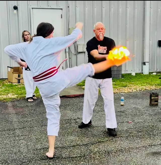 Customer photo of work by Grimsley's Fighting Arts, from Veronica Barrett's review