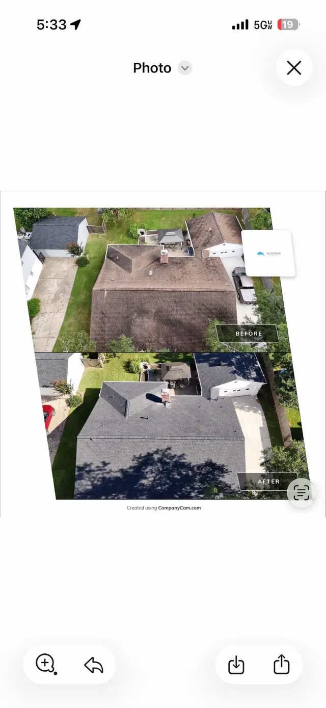 Customer photo of work by Silver Ridge Roofing & Construction, from Susan Fegen's review