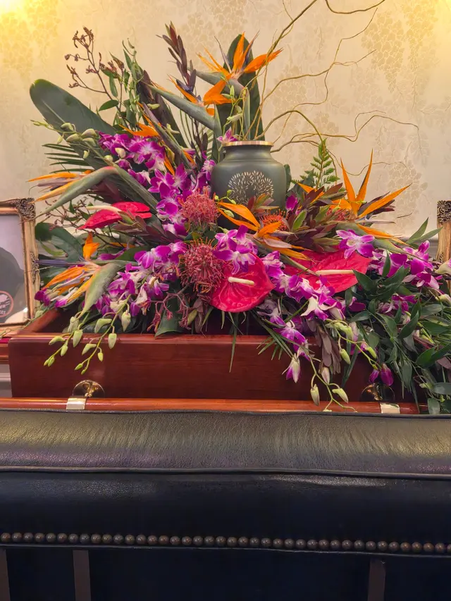 Customer photo of work by Chalifour's Flowers, from Larky's review