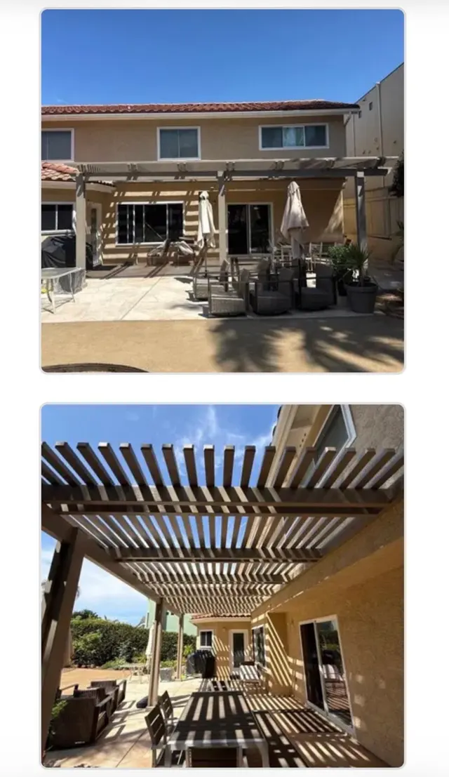 Customer photo of work by Soltech Patio Covers, from G Yang's review