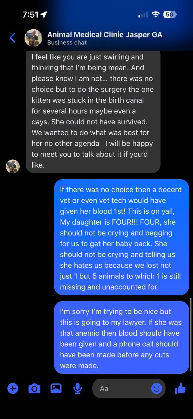 Customer photo of work by Animal Medical Clinic, from Shianne Paige's review