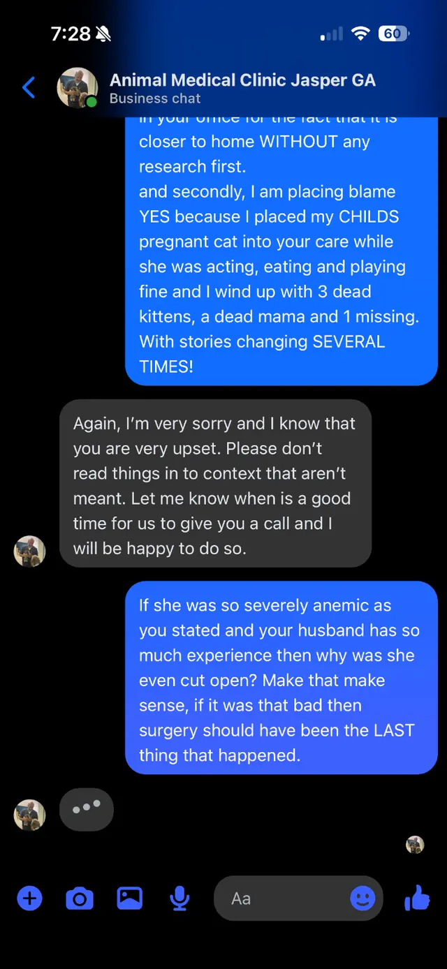 Customer photo of work by Animal Medical Clinic, from Shianne Paige's review
