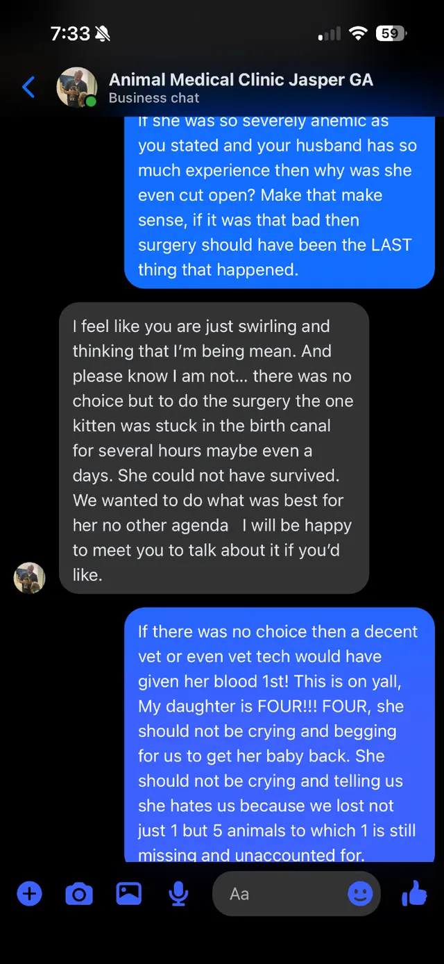 Customer photo of work by Animal Medical Clinic, from Shianne Paige's review