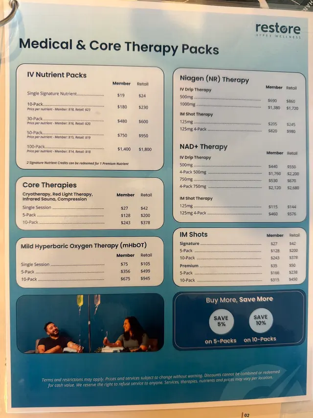 Restore Hyper Wellness — customer photo 3
