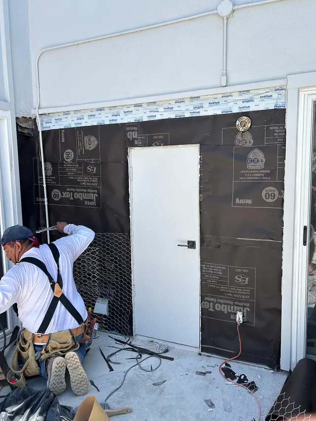 Customer photo of work by Stucco Champions, from Dan Darling's review