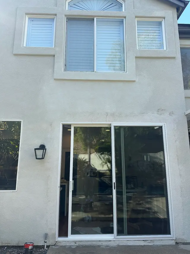 Customer photo of work by Steve Sanders Stucco Repair, from Courtney Strifler's review
