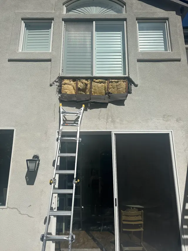 Customer photo of work by Steve Sanders Stucco Repair, from Courtney Strifler's review