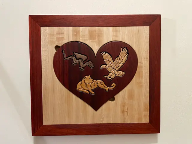 Customer photo of work by Completely Puzzled Woodworking, from Gretchen Swarr's review