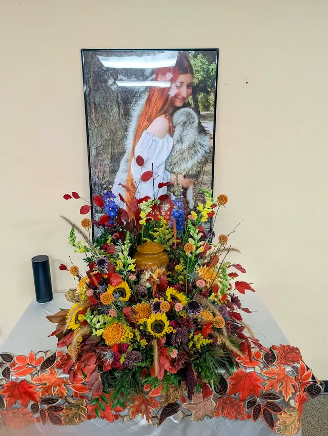 Customer photo of work by Frenchie's Flowers, from Callista Harrison's review