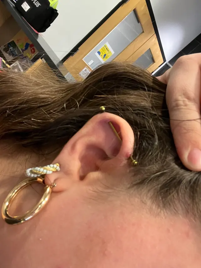 Celestial Piercing- Inside of Big Guns Tattoo — customer photo 7