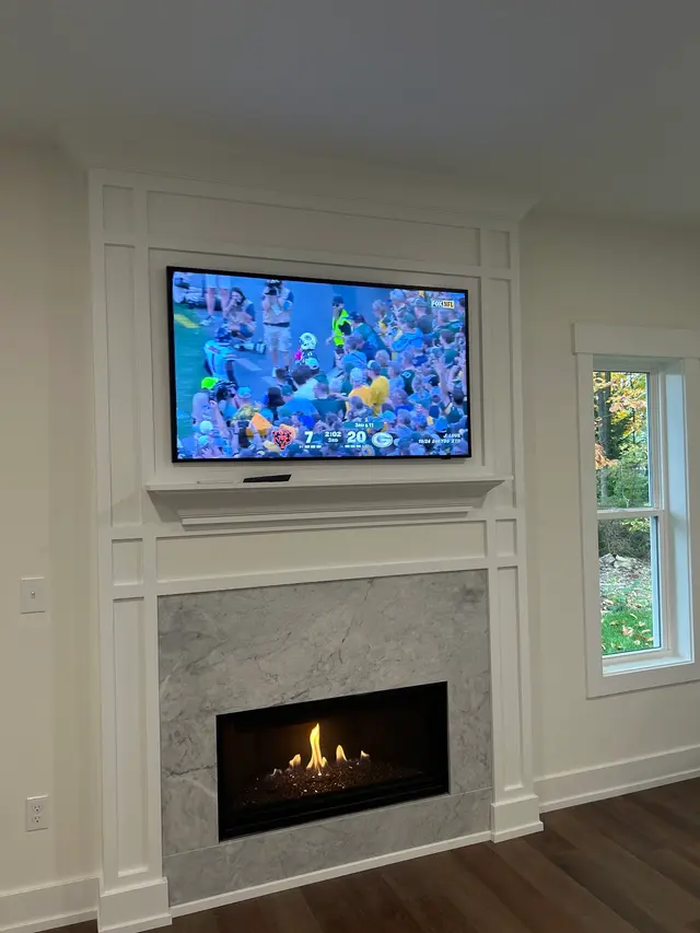 Customer photo of work by Express TV Mounting, from Patrick Golich's review