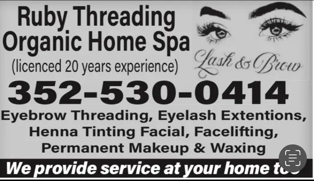 Ruby Threading & Organic Home Spa — photo from the business 7