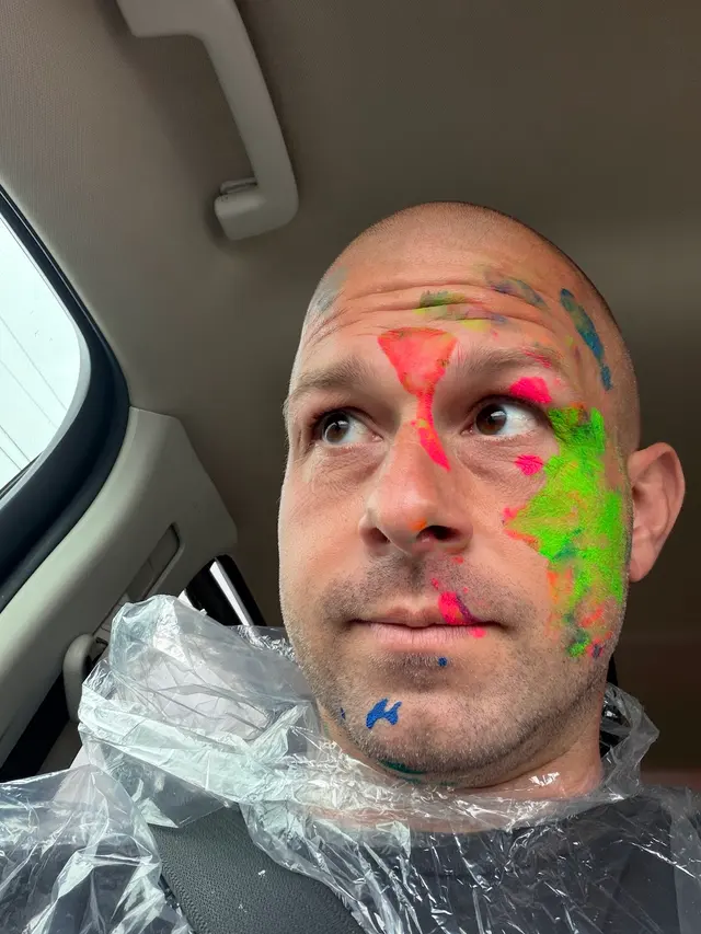 Customer photo of work by Splatter Box, from Derrick Lenzer's review