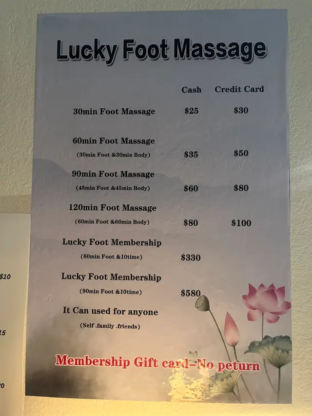 Lucky Foot Massage — customer photo 8