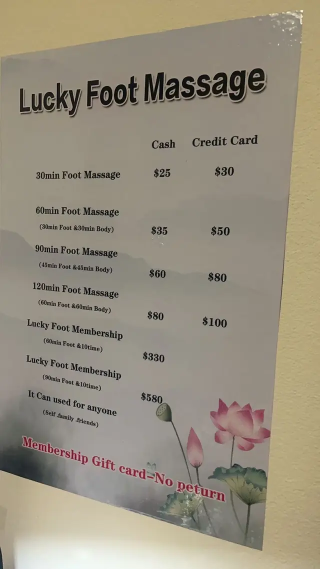 Lucky Foot Massage — customer photo 2