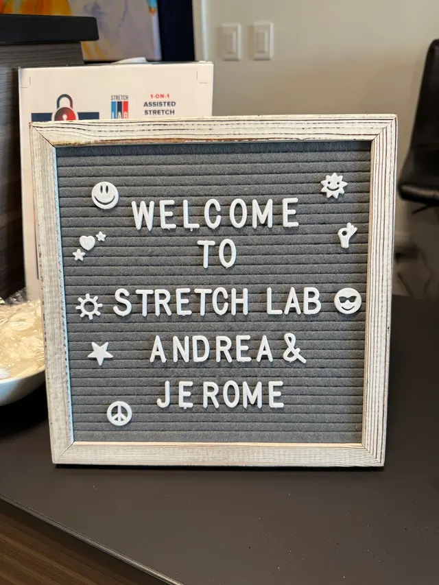 Customer photo of work by StretchLab San Marcos, from Andrea Sima's review