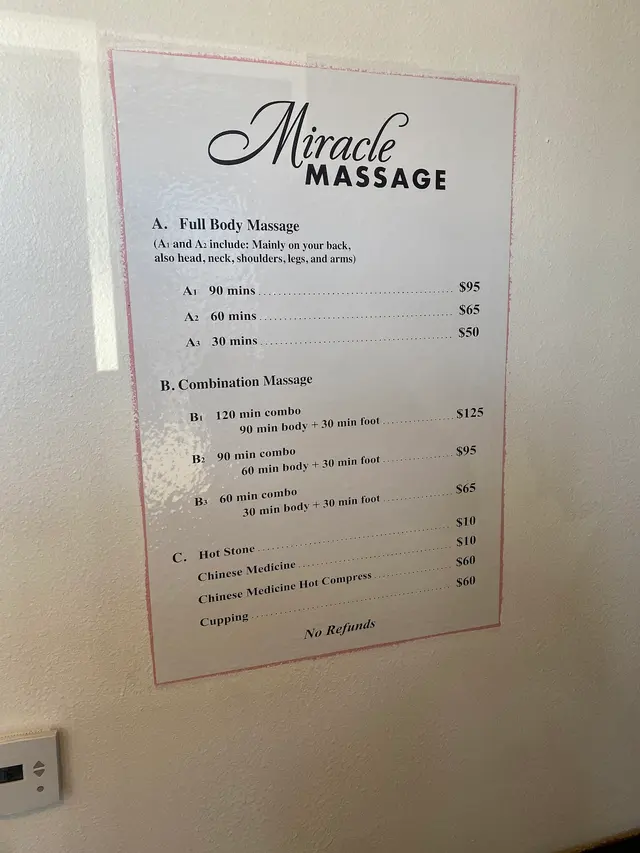 Miracle Massage Spa-San Marcos LICENSE NO: 210034846 — customer photo 4