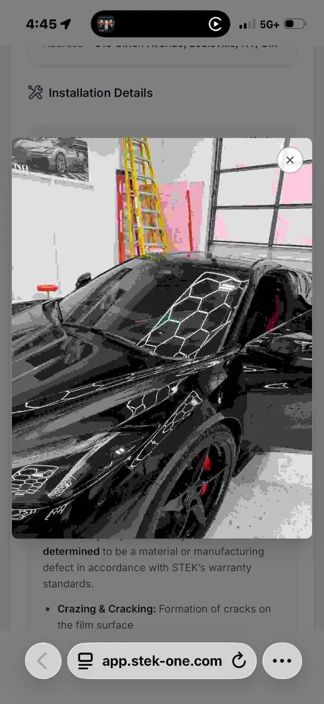 Customer photo of work by ProShield Auto Spa, from David Lacey's review