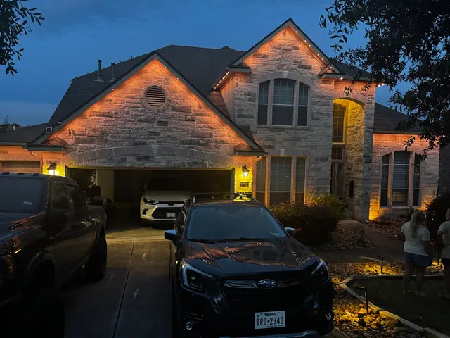 Customer photo of work by Glo Geeks Landscape Lighting Installation, from Charles Dean's review