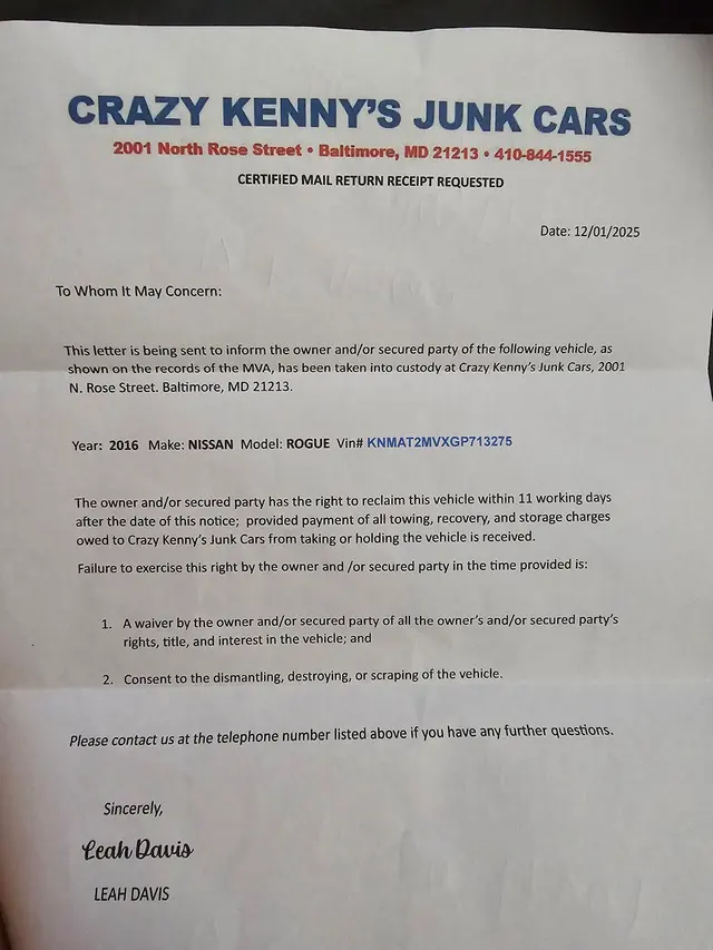 Crazy Kenny's Junk Cars — customer photo 8