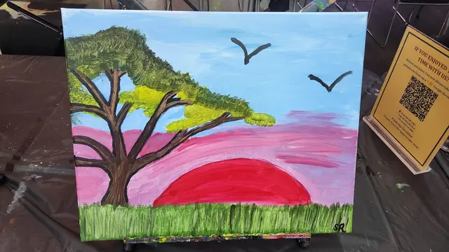 Customer photo of work by Paint Sip Socialize, from Samanta R.'s review