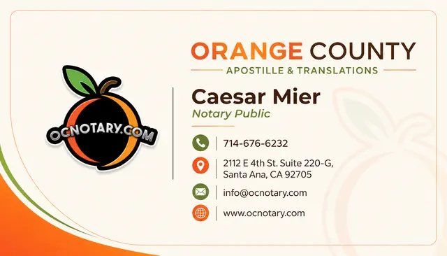 Orange County Apostille & Translations — photo from the business 9