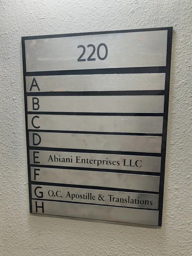 Orange County Apostille & Translations — photo from the business 5