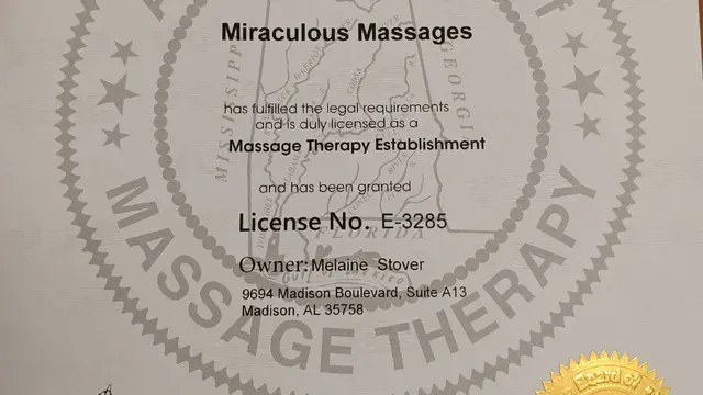 Miraculous Massages — photo from the business 1