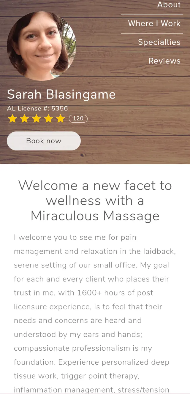 Miraculous Massages — photo from the business 7