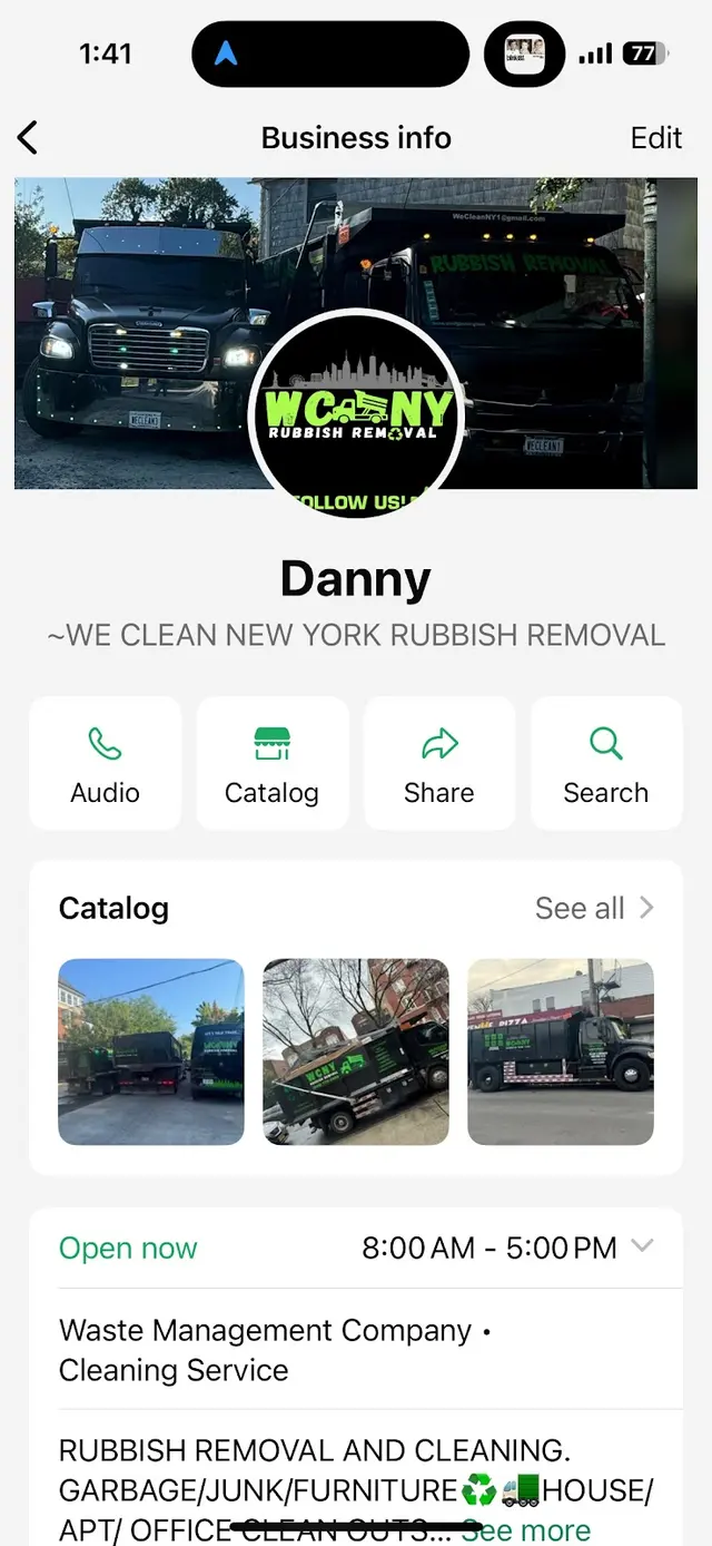 Customer photo of work by WE CLEAN NEW YORK RUBBISH REMOVAL, from Willy Kane's review