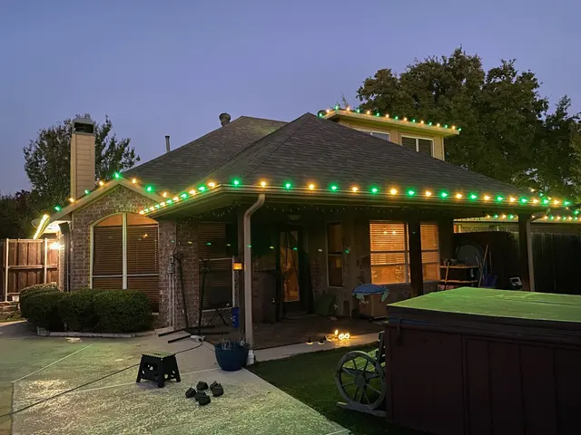 Customer photo of work by Christmas Light Installer, from WANDA D's review