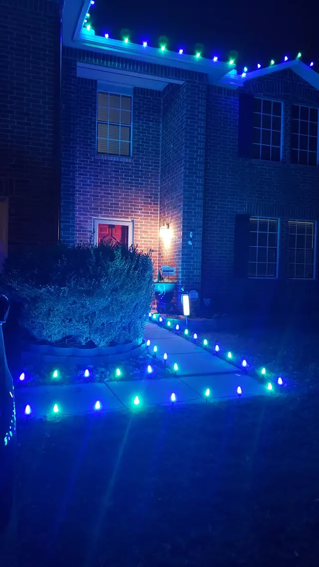 Customer photo of work by Christmas Light Installer, from Bob Dawkins's review